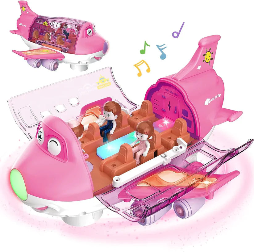 Lightning & Musical 360 Rotating Gear Airplane