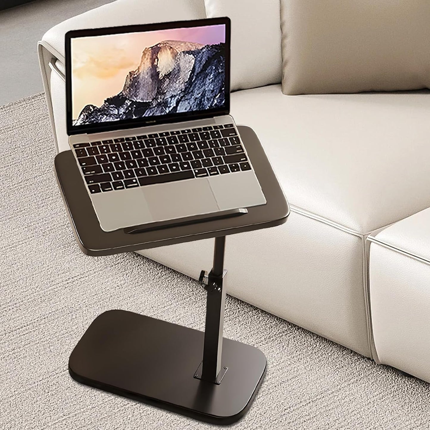 Side Table C Shape, 360° Rotatable