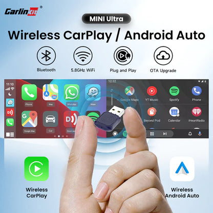 2 in 1  Wirelss Car Play