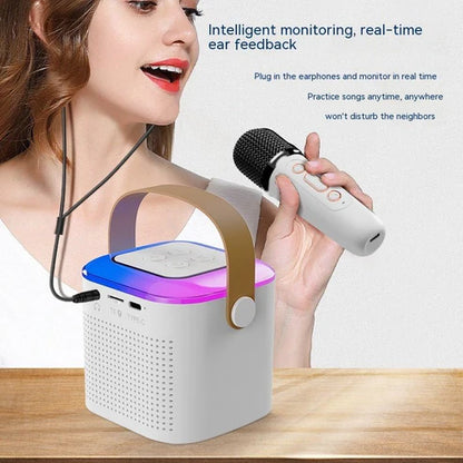 Portable Karaok sound system with 2 Wireless Mike